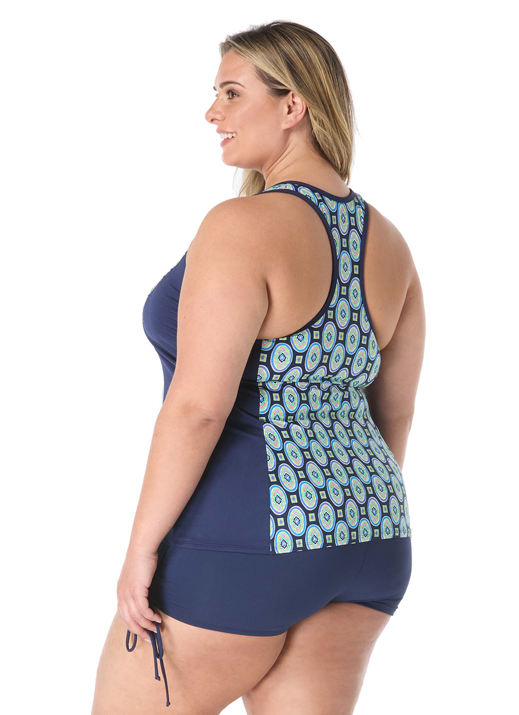 Beach House Women's Plus Size Retro Geo Erinna Tankini Top