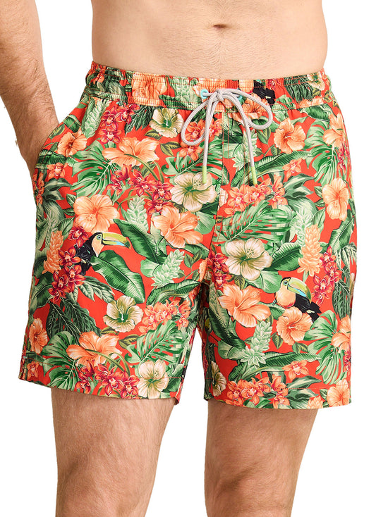 Tommy Bahama Men's Naples Toucan Paradise 6" Inseam Swim Trunks