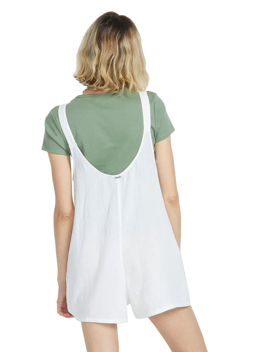 Volcom Women's Solid Lil Tie Strap Romper