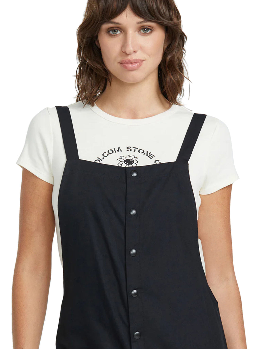 Volcom Women's Solid Stone Strut Romper