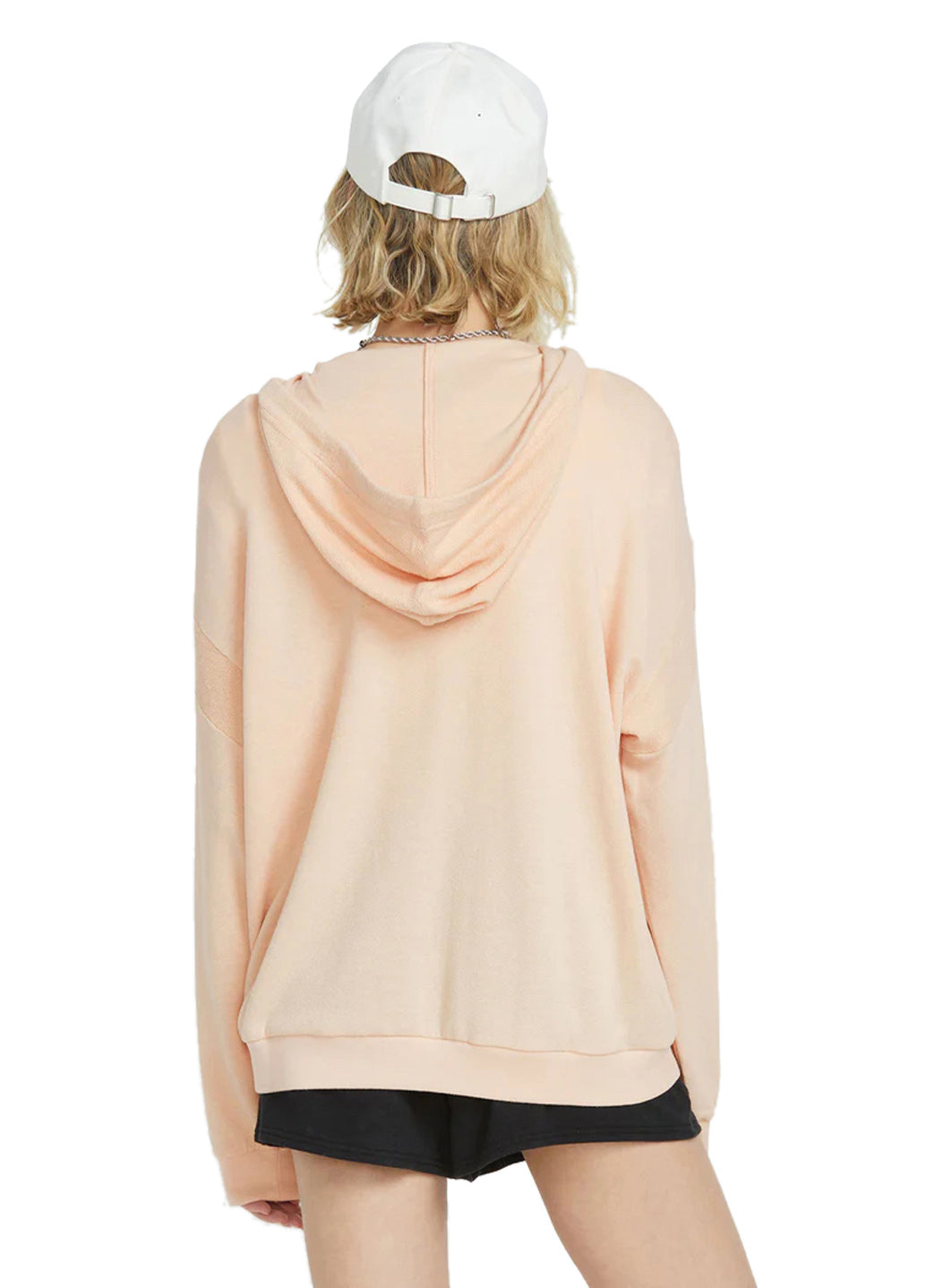 Volcom Women's Solid Lil Frenchie Zip Up Fleece Hoodie