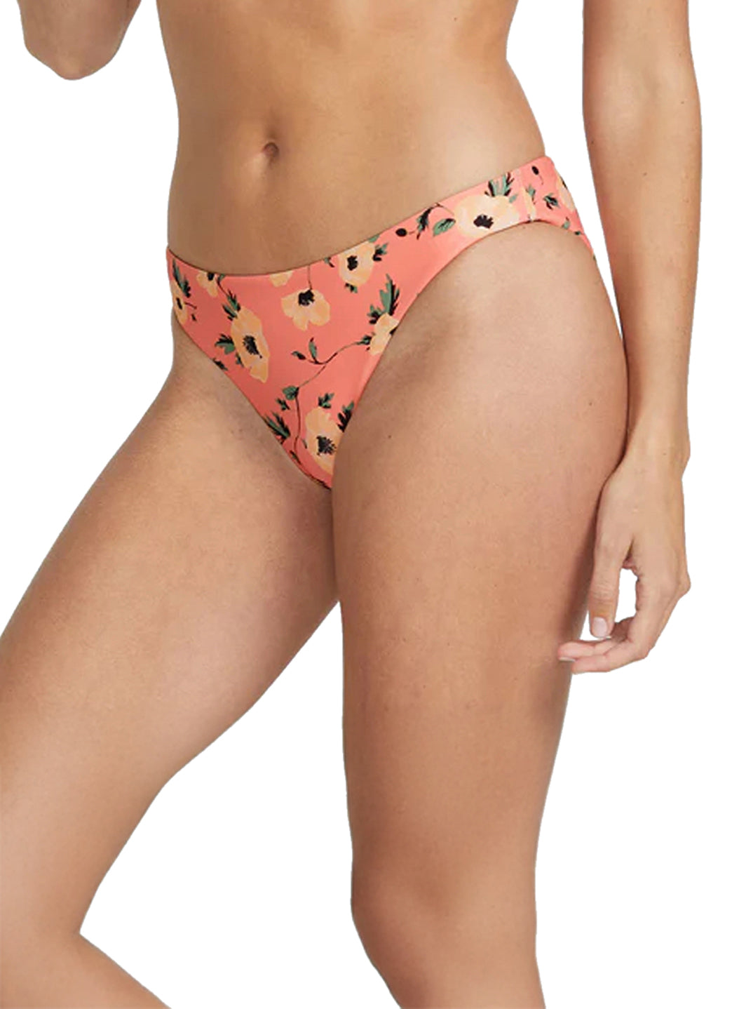 Volcom Women's Print Call Me Big Poppy Cheeky Bikini Bottom