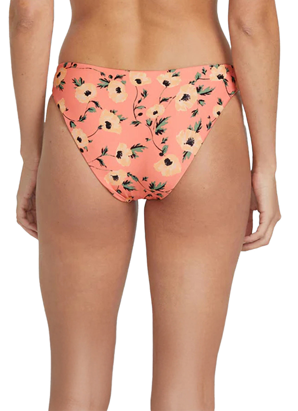Volcom Women's Print Call Me Big Poppy Cheeky Bikini Bottom