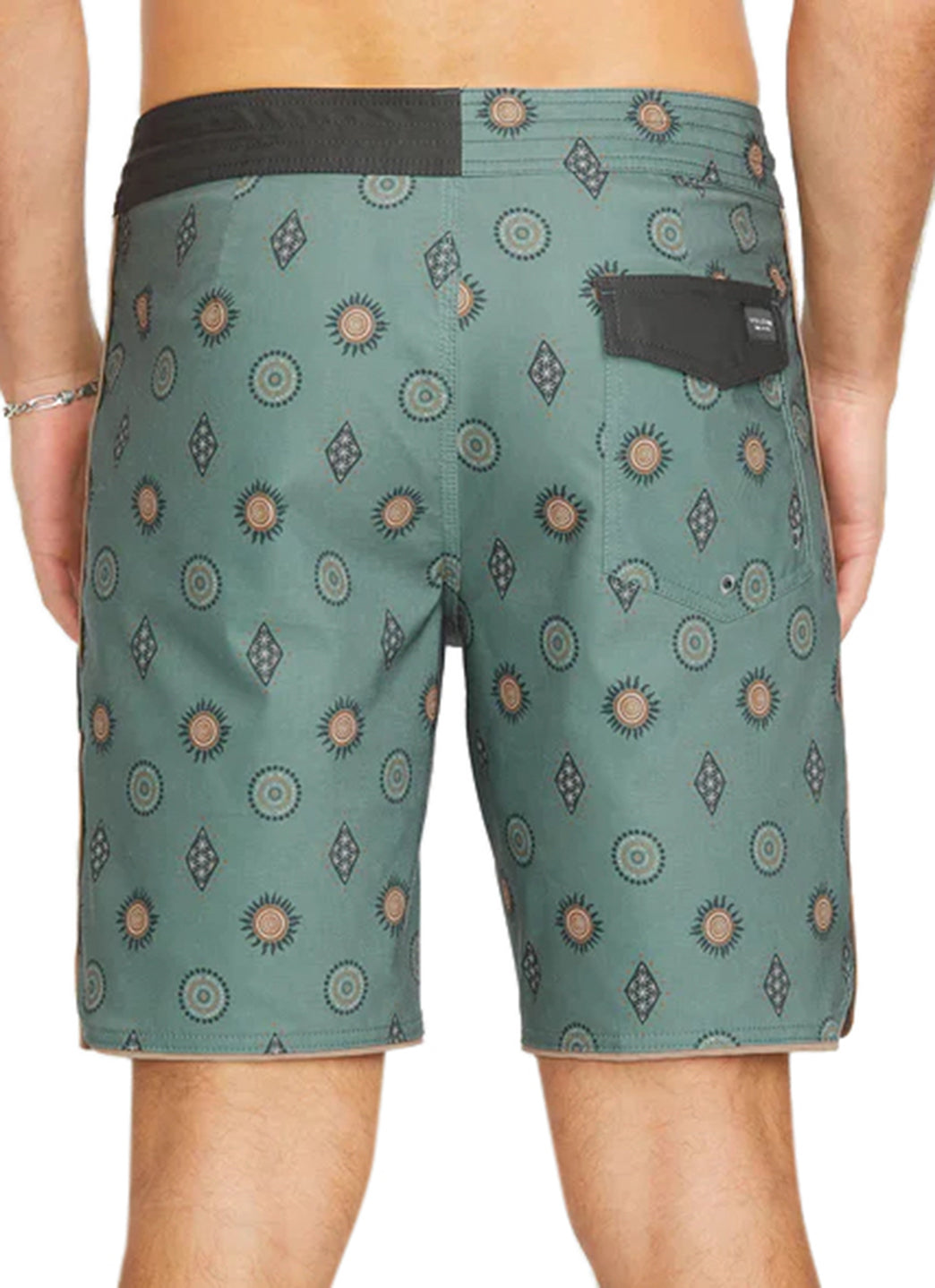 Volcom Men's Print Mister Fib Scallop Stoney 19" Board Shorts