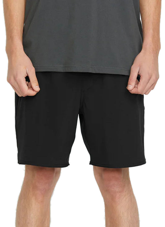 Volcom Men's Solid Nomoly Elastic Waist 18" Shorts
