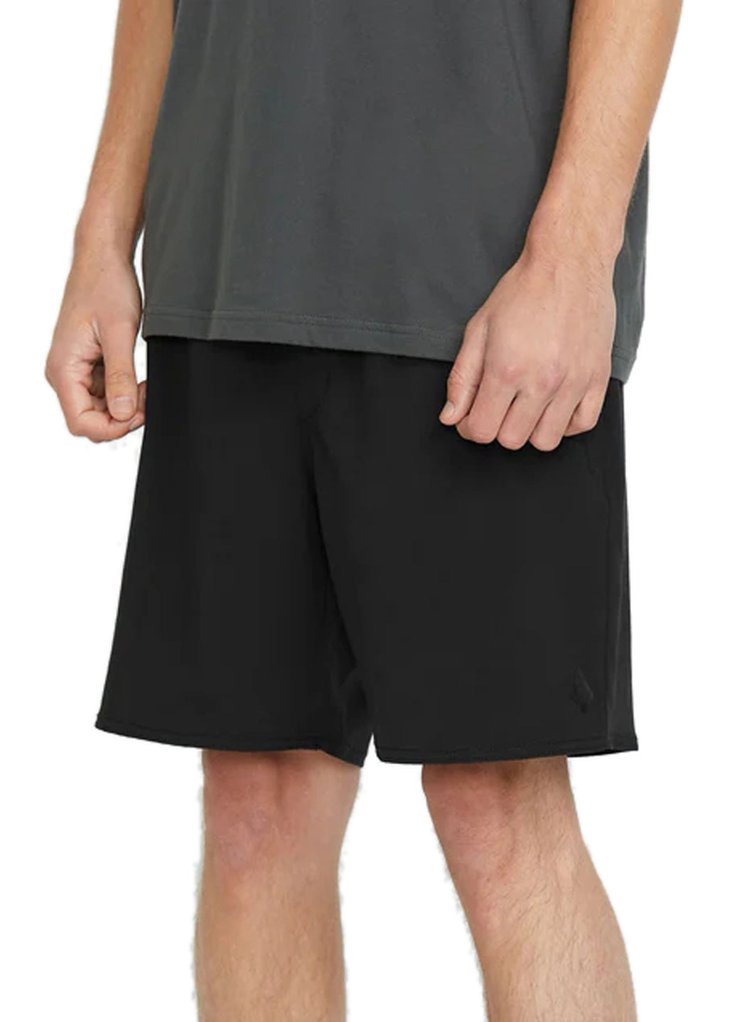 Volcom Men's Solid Nomoly Elastic Waist 18" Shorts