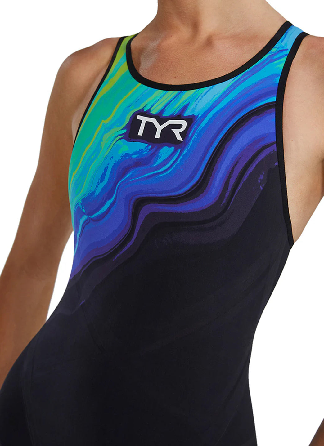 TYR Women's Venzo Volconyx Open Back Tech Suit Swimsuit