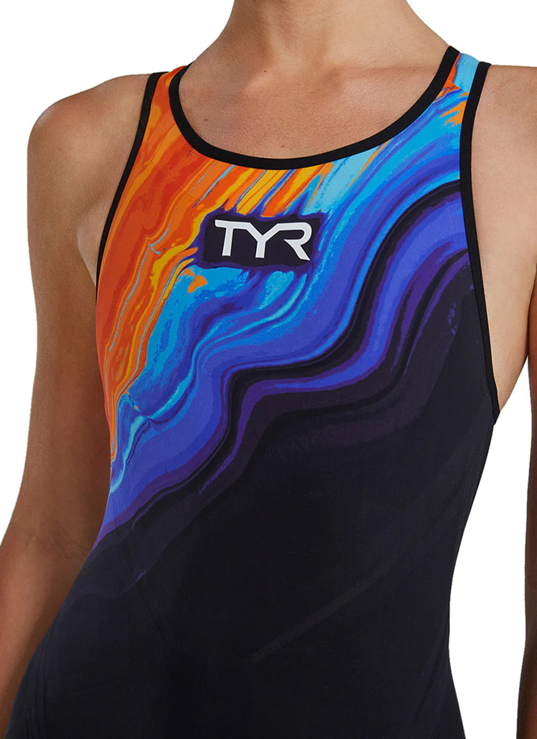 TYR Women's Venzo Volconyx Open Back Tech Suit Swimsuit