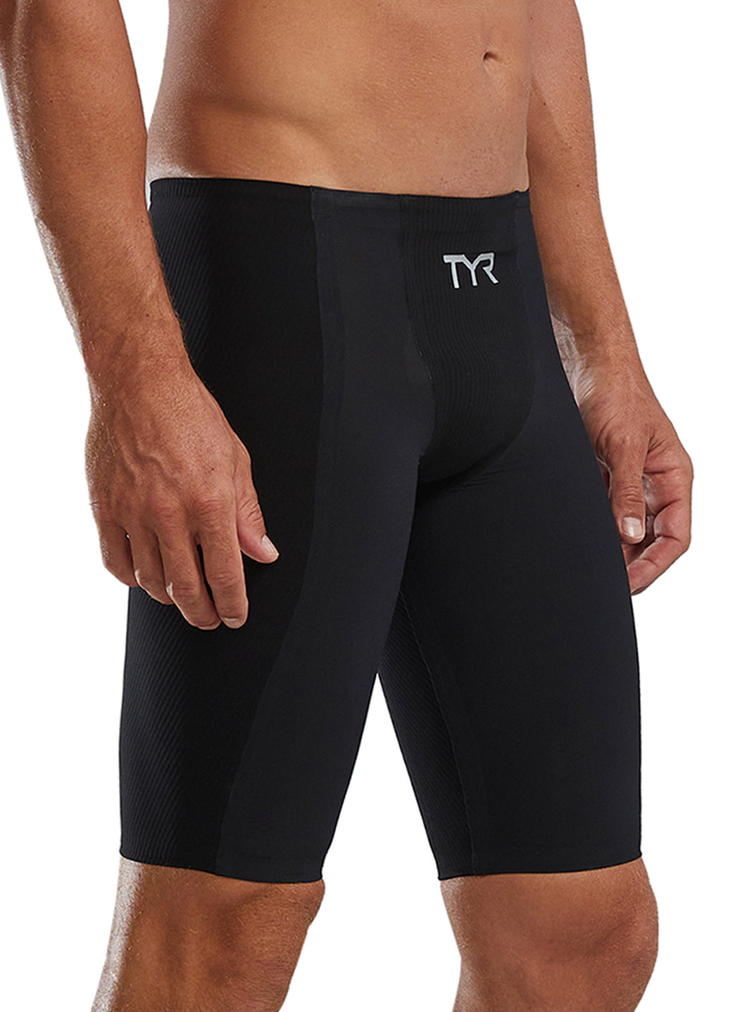 TYR Men's Solid Shockwave High Waist Jammer Tech Suit Swimsuit
