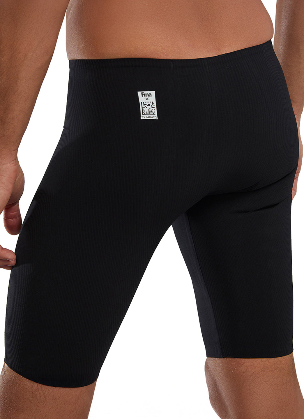 TYR Men's Solid Shockwave High Waist Jammer Tech Suit Swimsuit