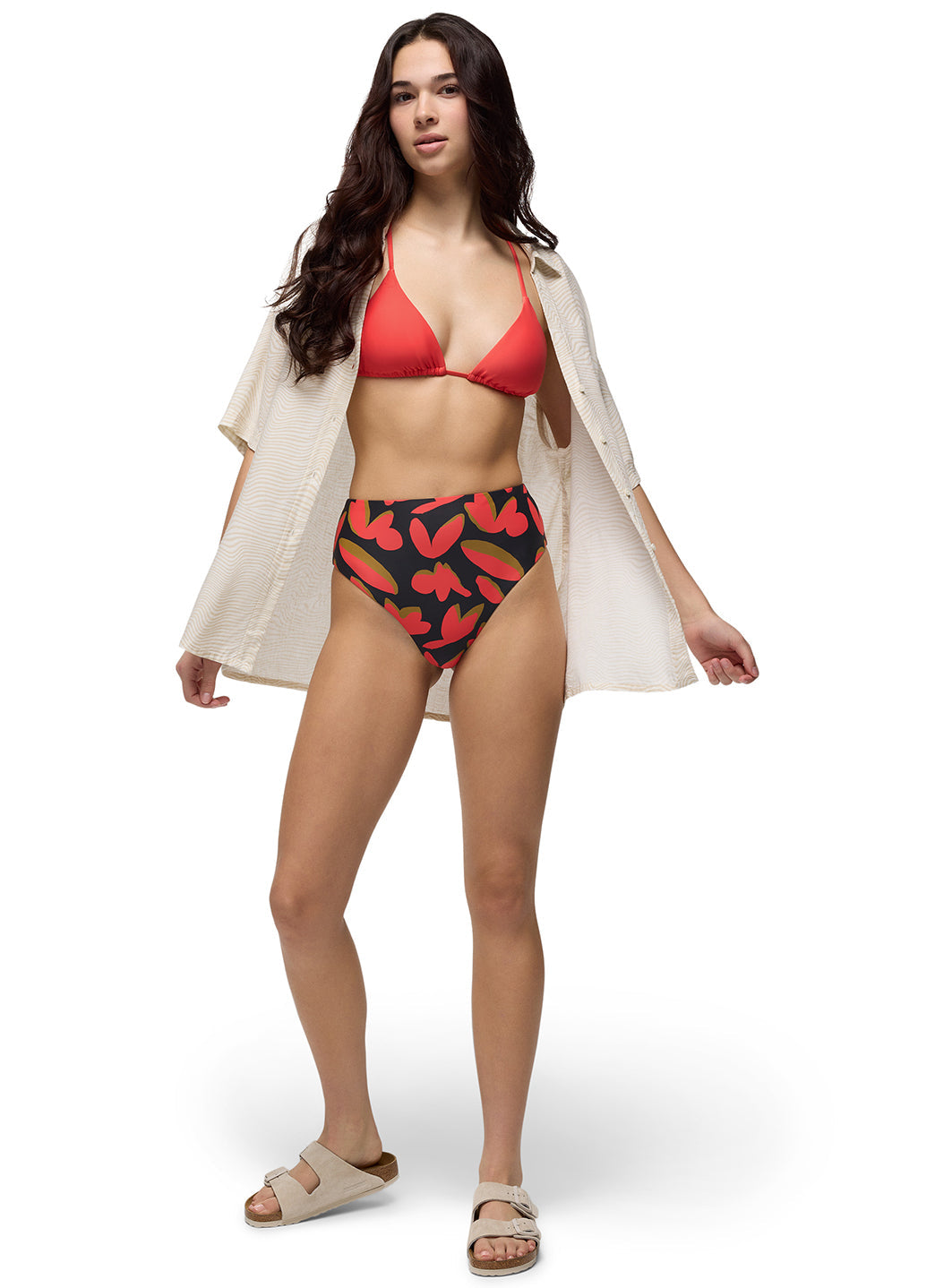 prAna Women's Print Lahari High Rise Bikini Bottom