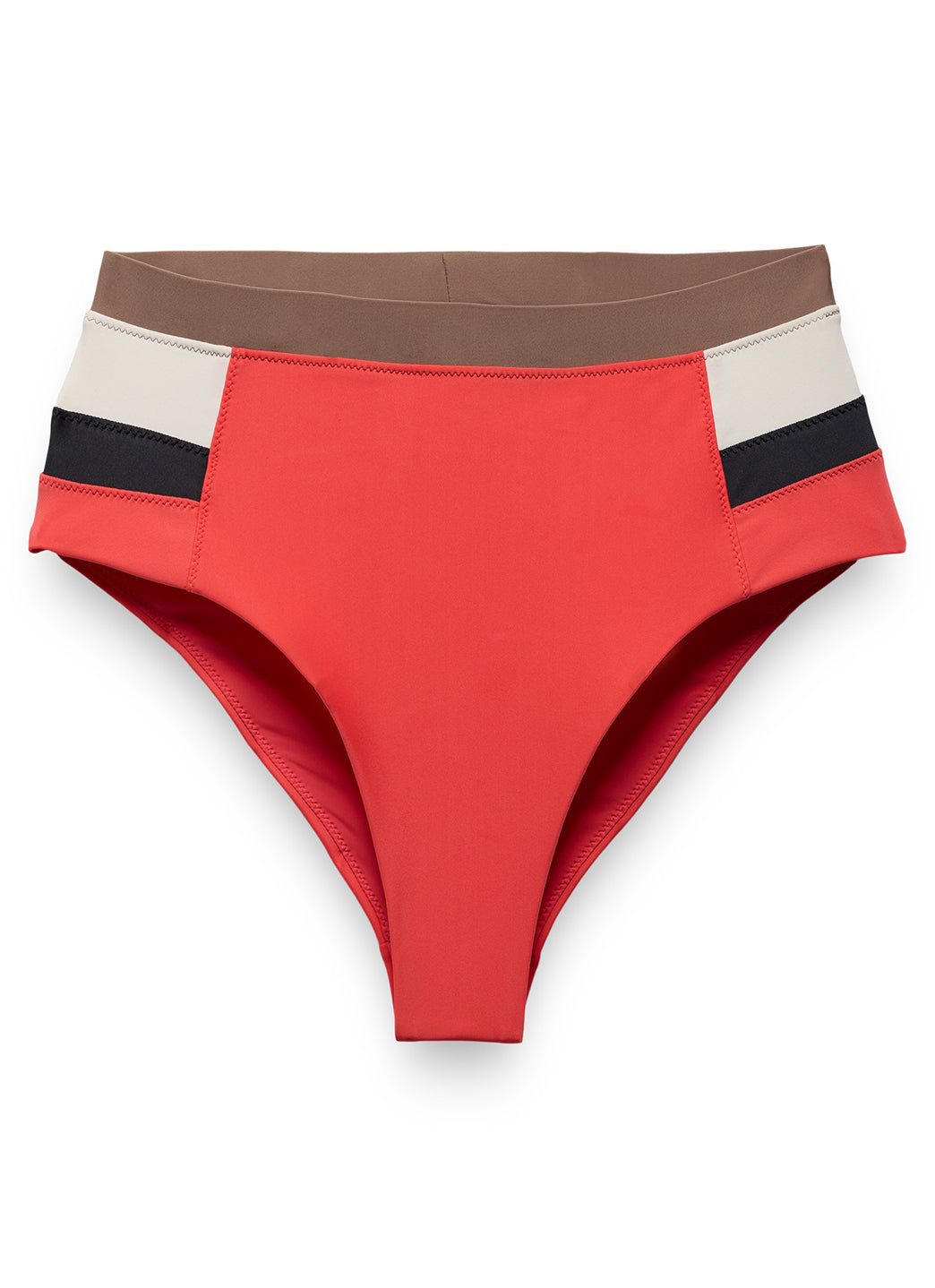 prAna Women's Color Block Baja Bound High Rise Bikini Bottom