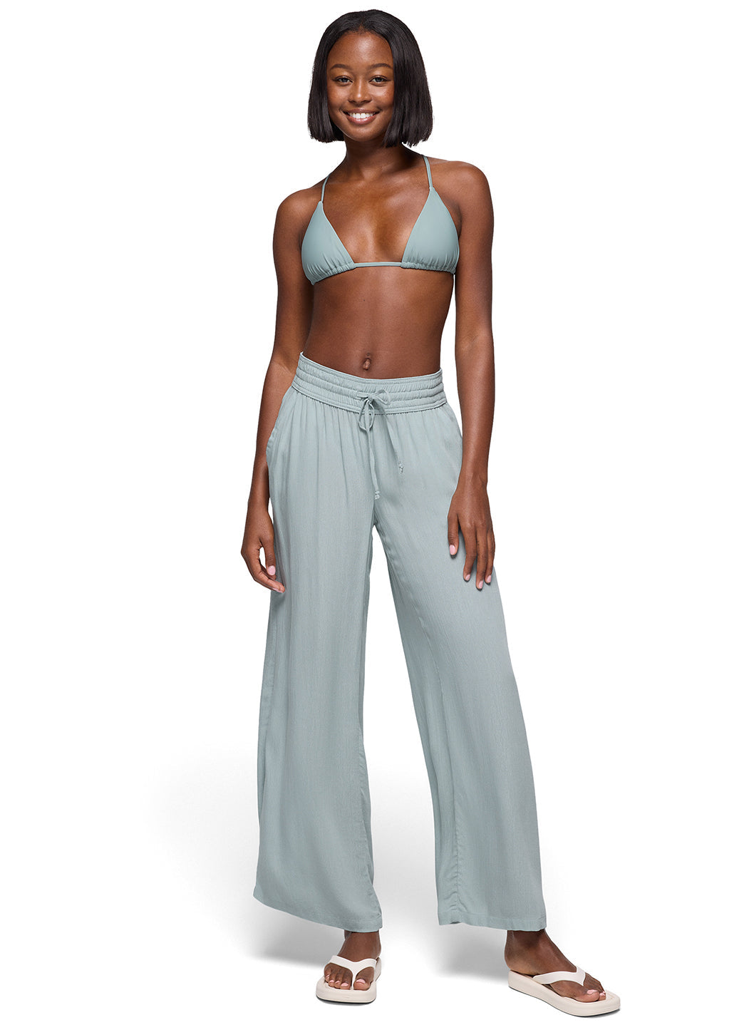 prAna Women's Solid Hana Highway Triangle Bikini Top