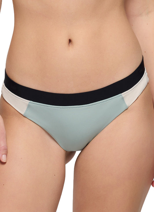 prAna Women's Color Block Baja Bound Cheeky Bikini Bottom