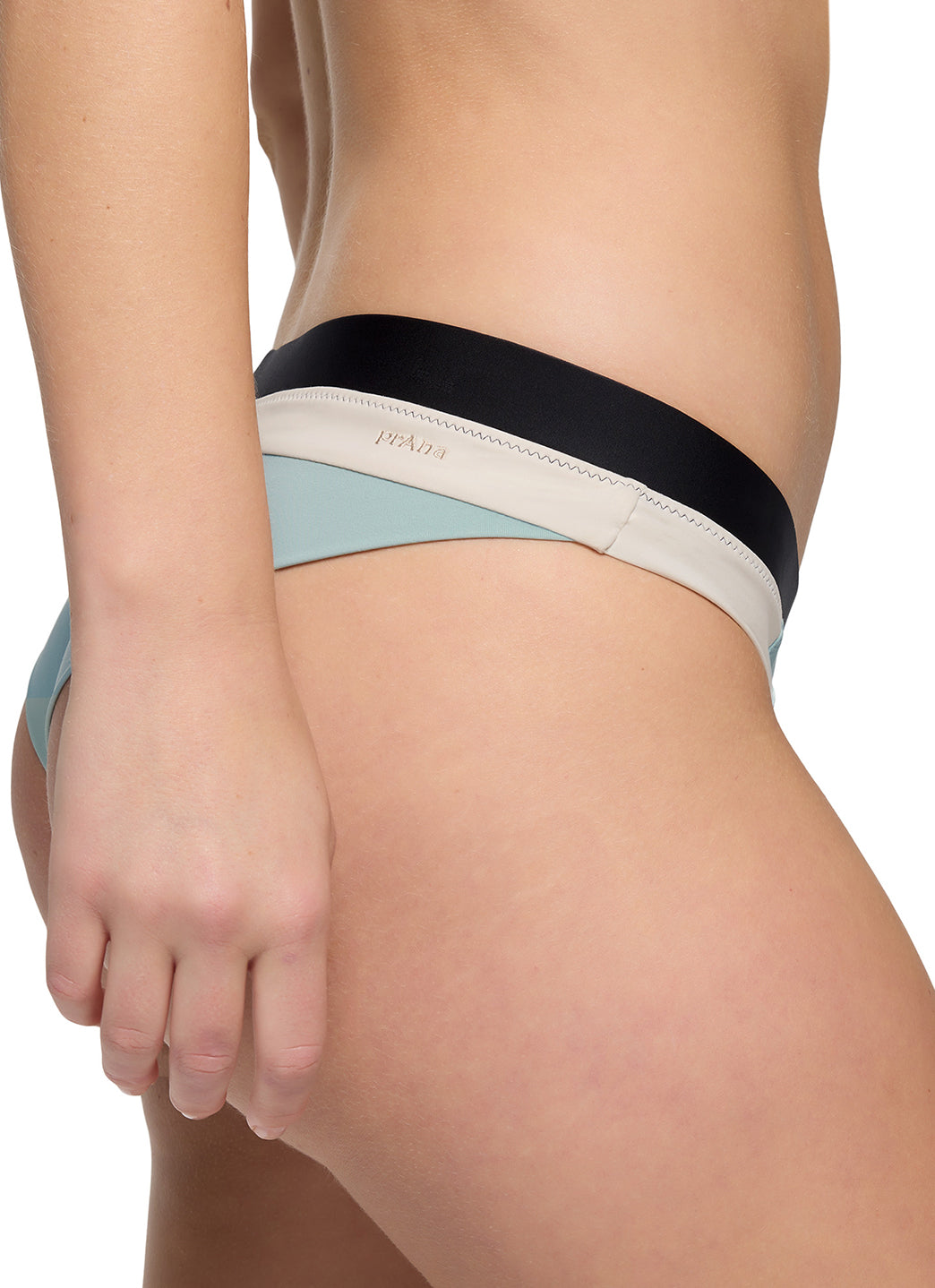 prAna Women's Color Block Baja Bound Cheeky Bikini Bottom
