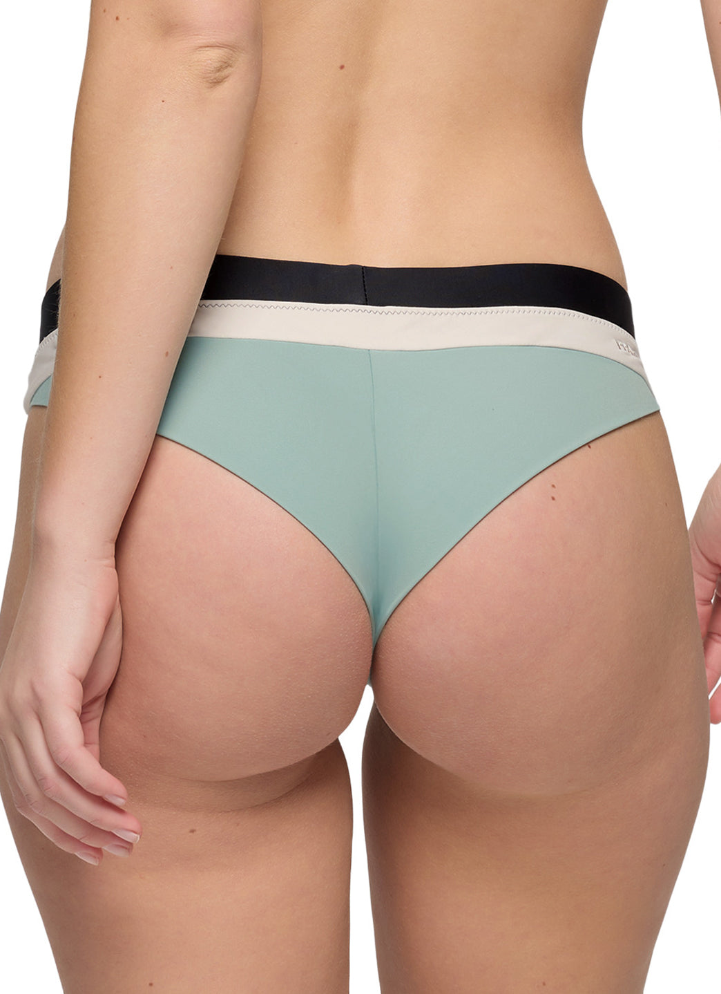 prAna Women's Color Block Baja Bound Cheeky Bikini Bottom