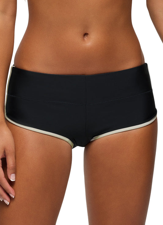 prAna Women's Solid Tropic Kiss Hipster Swim Shorts