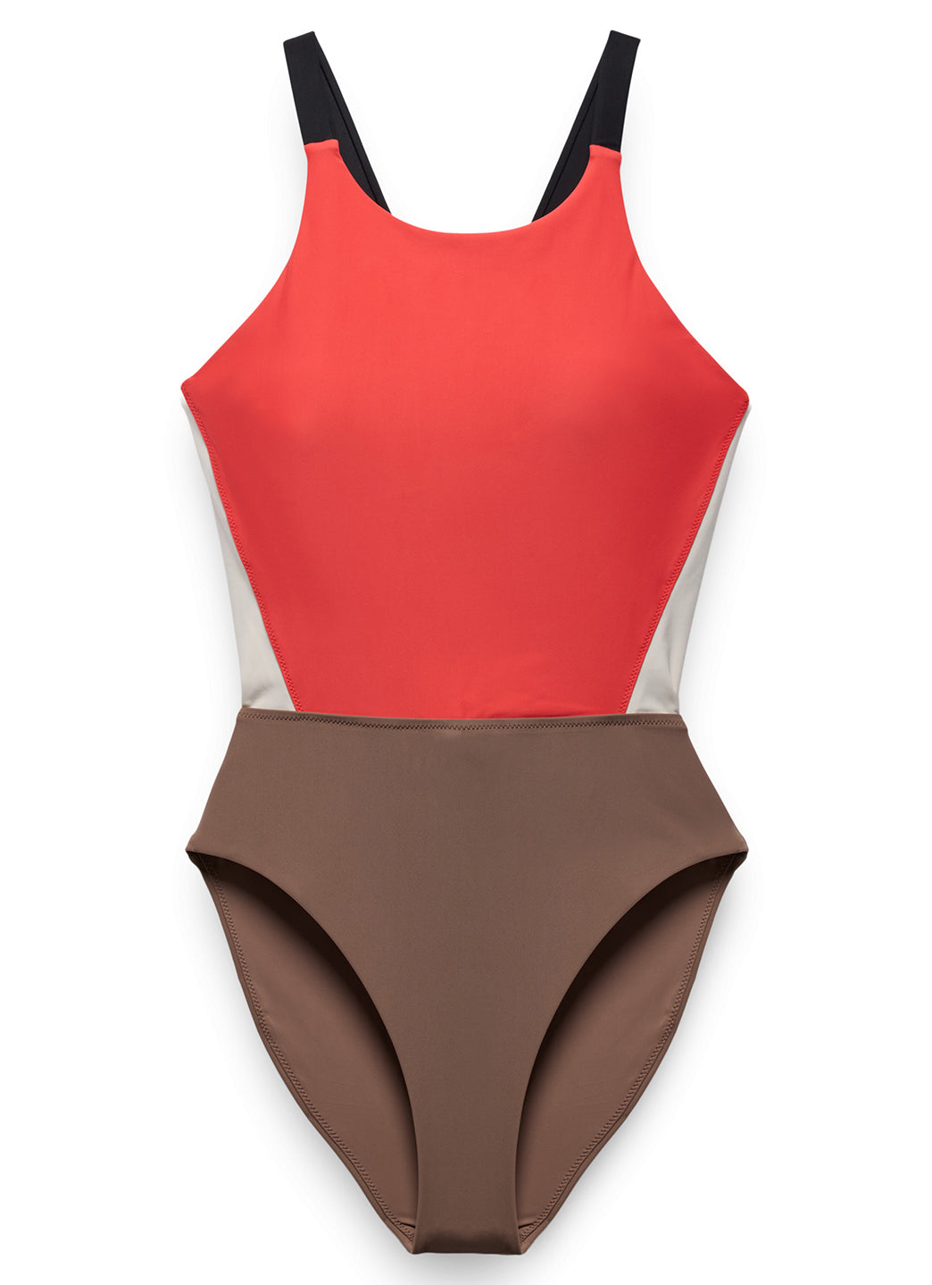 prAna Women's Color Block Baja Bound Cutout One Piece Swimsuit
