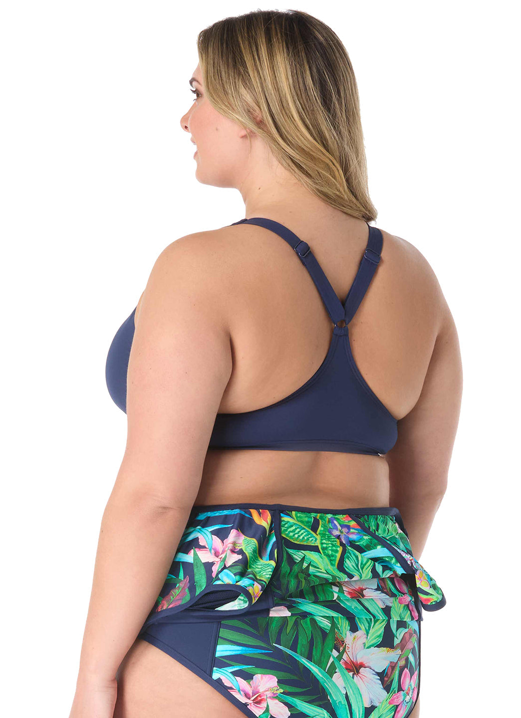 Beach House Women's Plus Size Tropic Paradise Endurance Zip Front