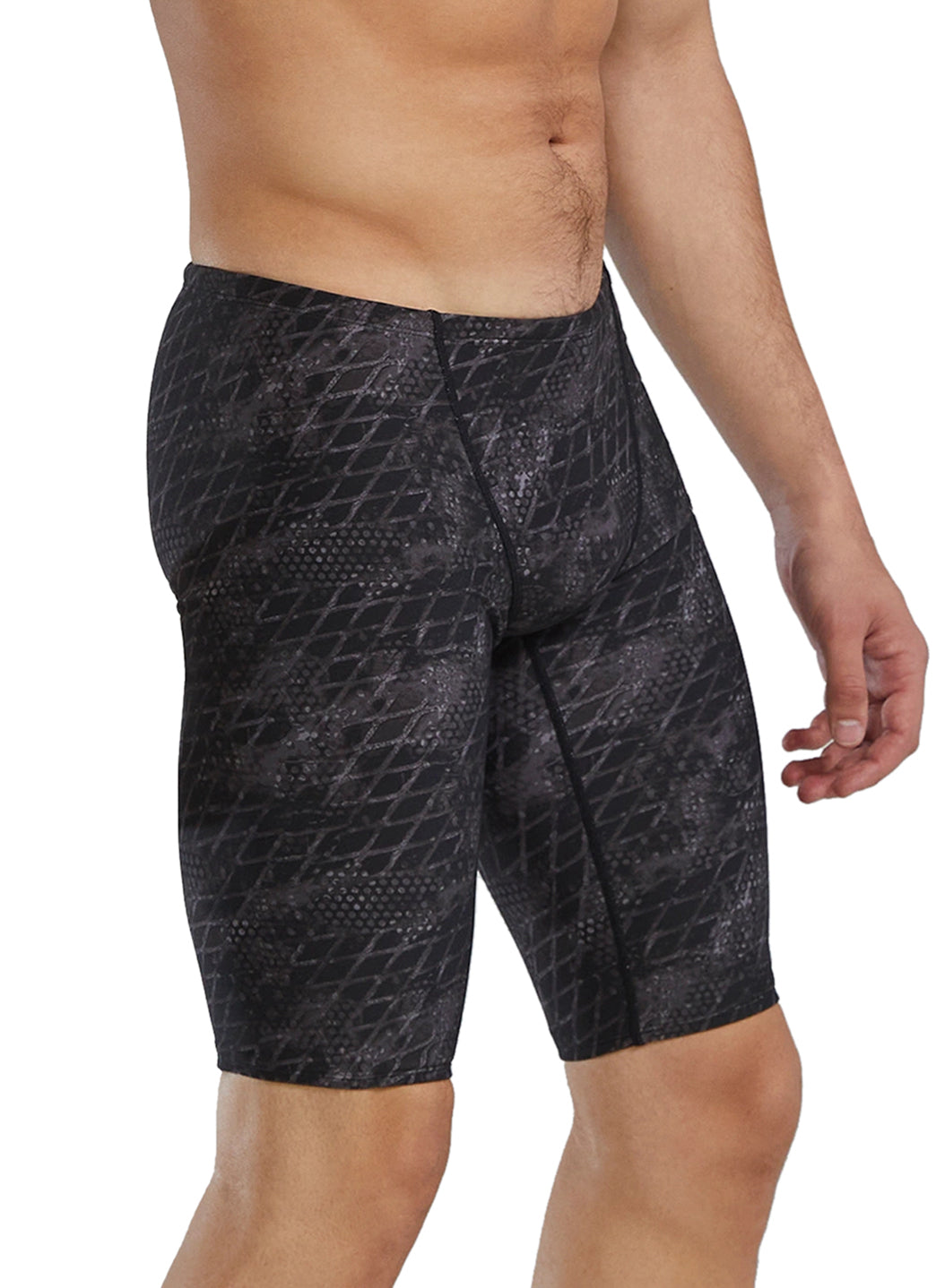 TYR Men's Etch Durafast Elite Jammer Swimsuit