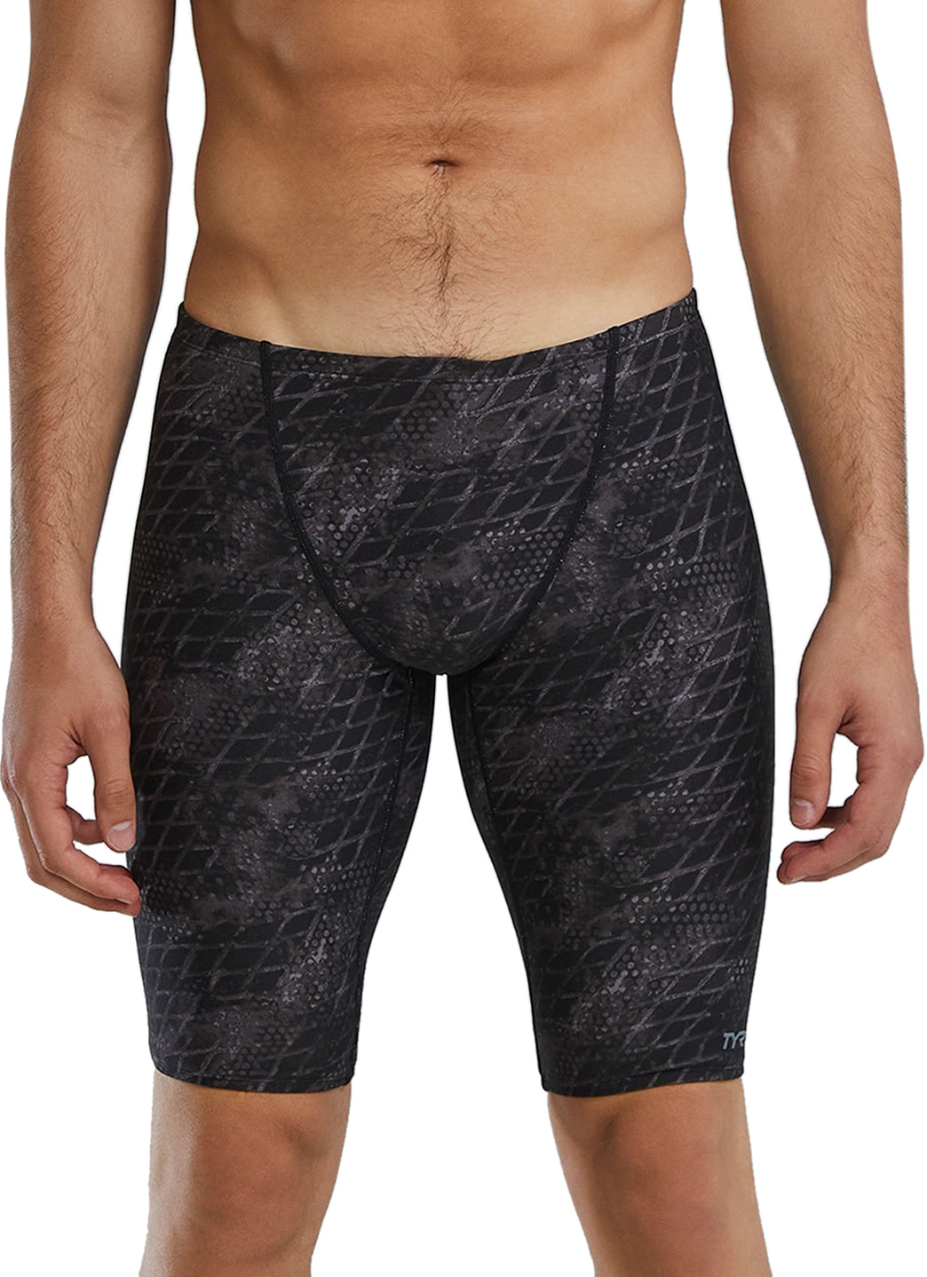 TYR Men's Etch Durafast Elite Jammer Swimsuit