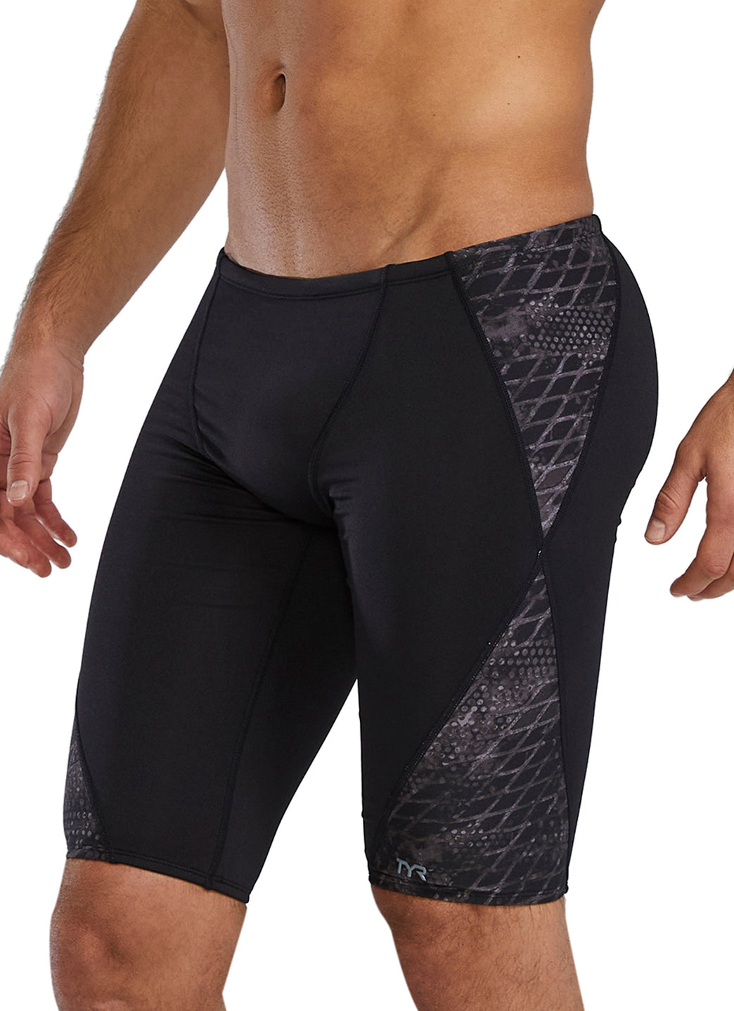 TYR Men's Etch Splice Durafast Elite Jammer Swimsuit