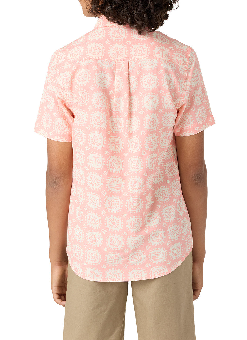 O'Neill Boys' Oasis Eco Short Sleeve Button Down Shirt (Big Big)