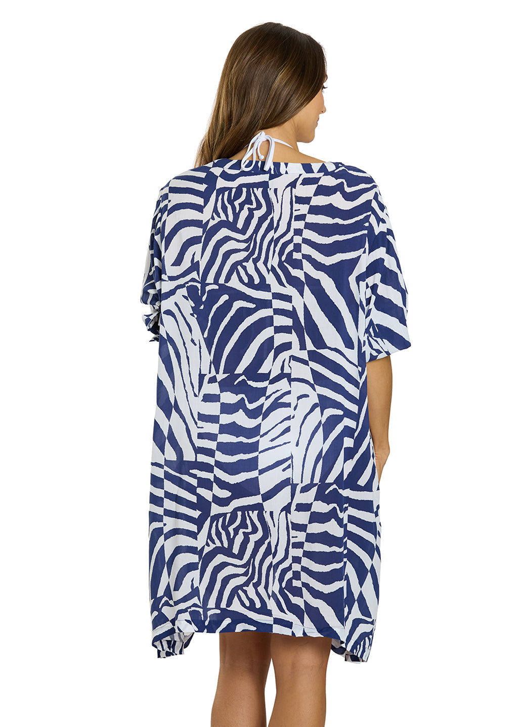 Jantzen Women's Wild Curve Loretta V Neck Cover Up Tunic