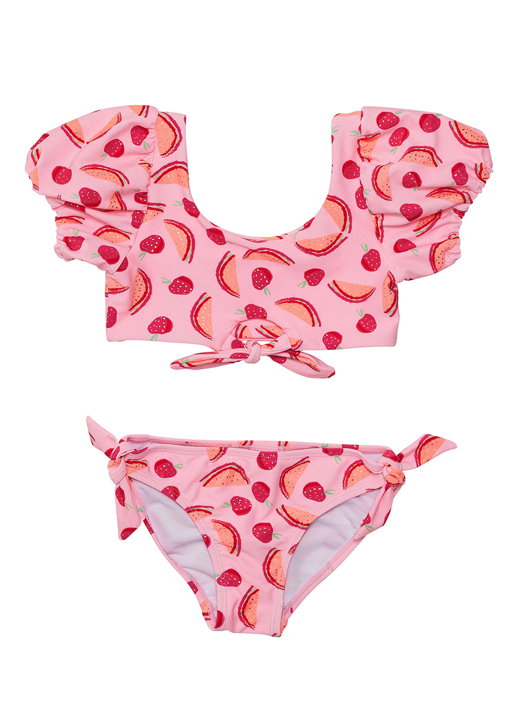 Snapper Rock Girls' Berry Sweet Knot Front Two Piece Bikini Set (Toddler, Little Kid, Big Kid)