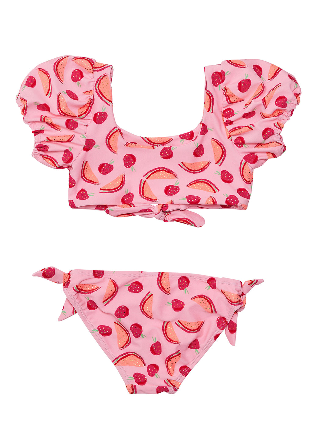 Snapper Rock Girls' Berry Sweet Knot Front Two Piece Bikini Set (Toddler, Little Kid, Big Kid)