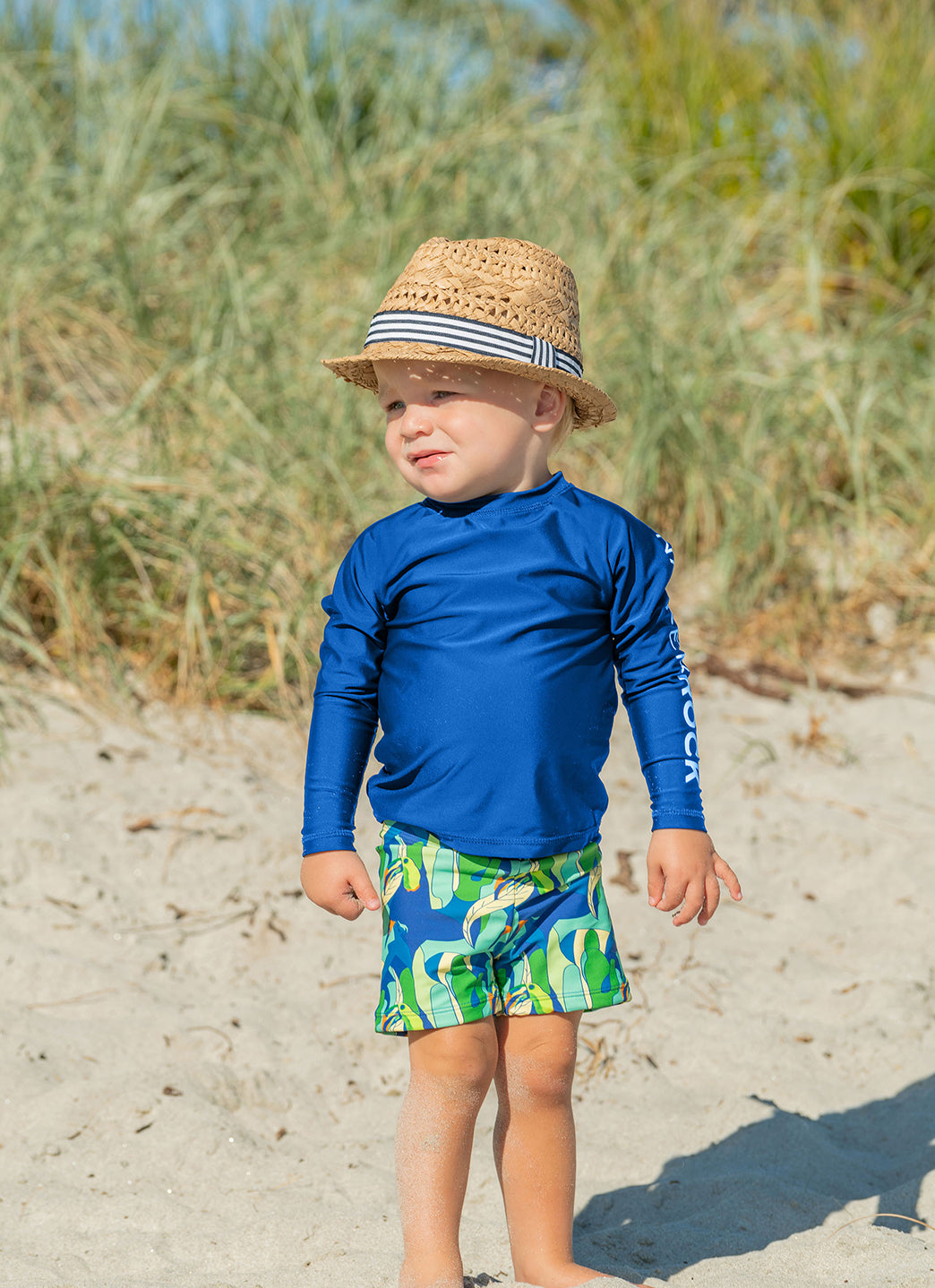 Snapper Rock Kids' Beach Stripe Fedora Hat