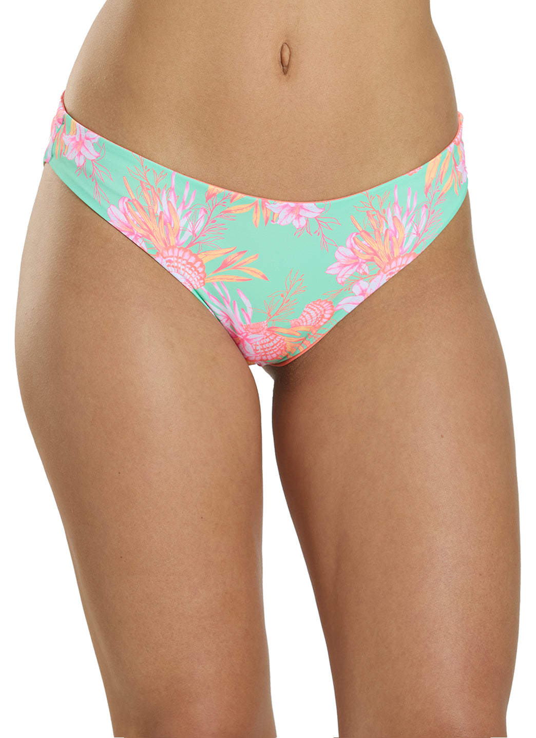 Snapper Rock Women's Coastal Shells Reversible Bikini Bottom