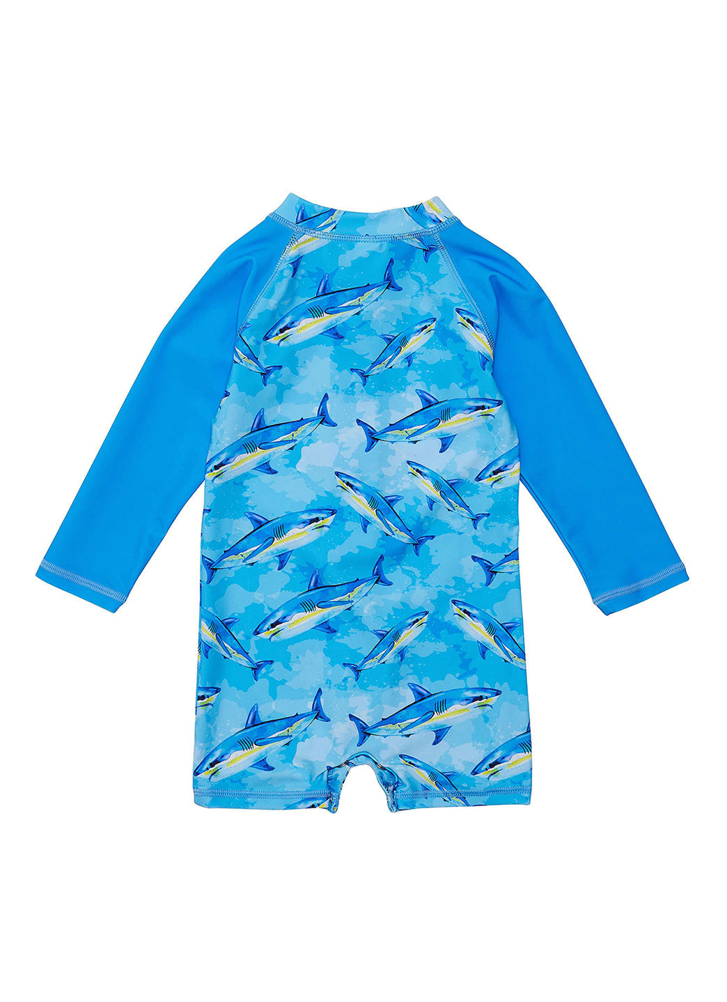 Snapper Rock Boys' Jawsome Waves Long Sleeve Sunsuit (Baby)