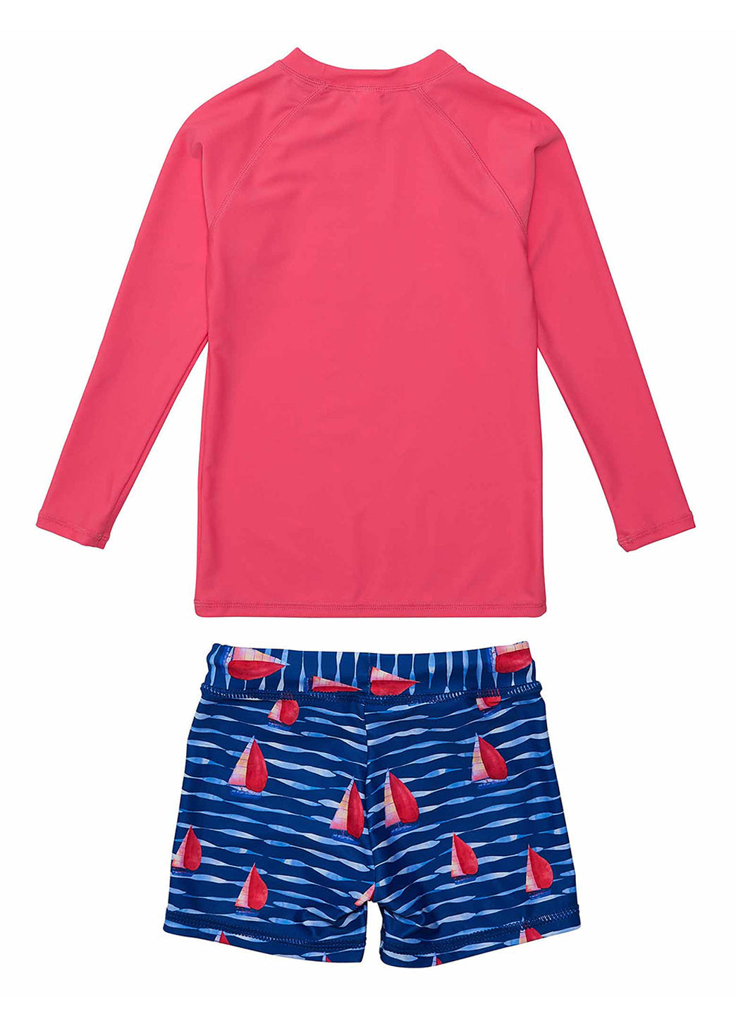 Snapper Rock Boys' Sailboat Rock Long Sleeve Rash Guard Set (Baby, Toddler, Little Kid)