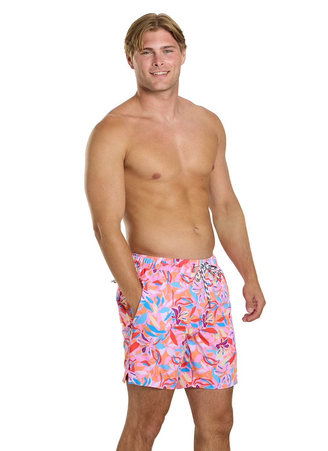 Snapper Rock Men's Blooming Sunset 19" Swim Trunk