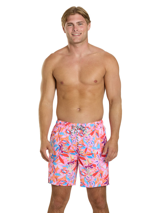 Snapper Rock Men's Blooming Sunset 19" Swim Trunk