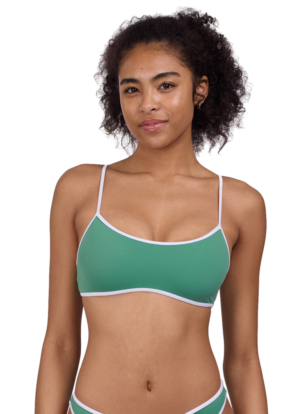 JOLYN Women's Amanda Scoop Neck Bikini Top