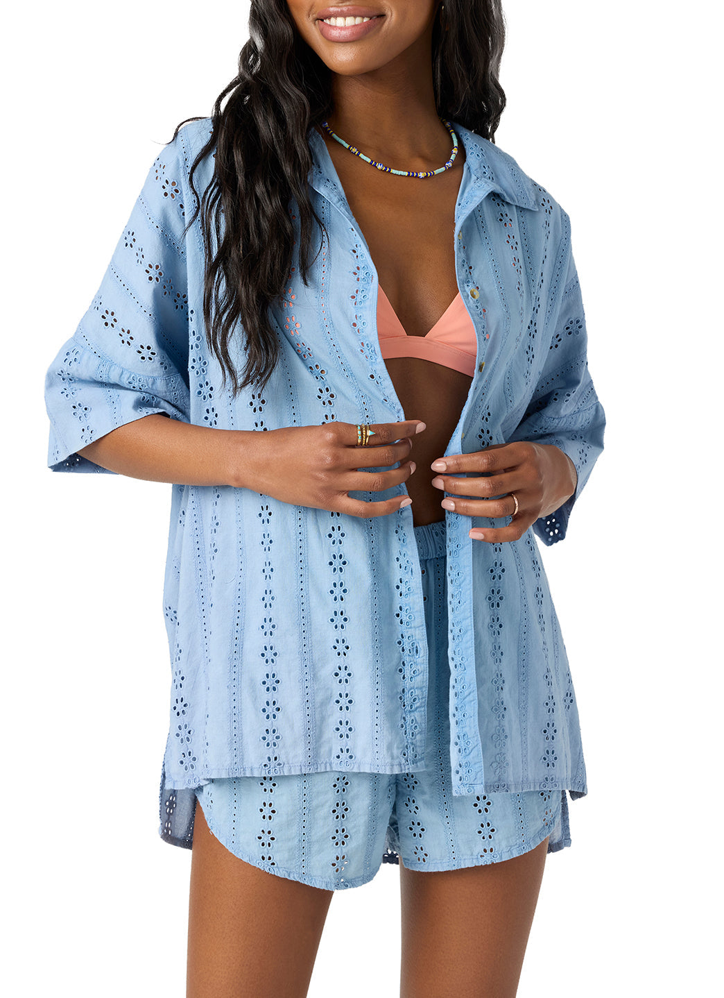 O'Neill Women's Olivia Shiffli Shirt Cover Up