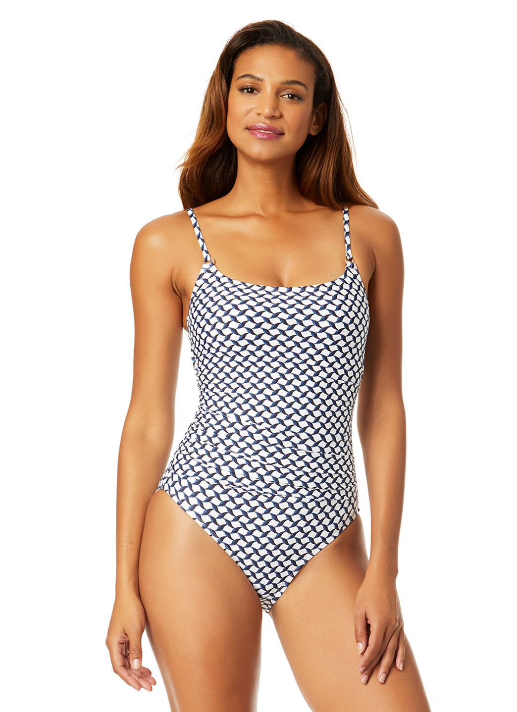 Anne Cole Women's Neo Geo Classic Lingerie One Piece Swimsuit