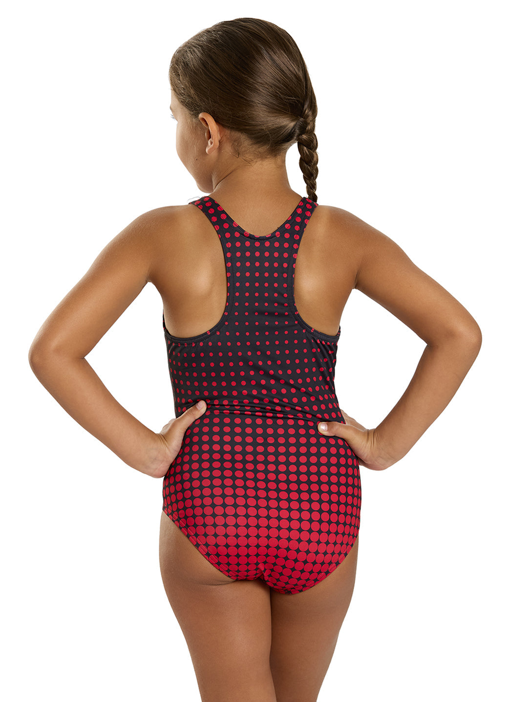 Sporti Girl's Molecule Racer Back One Piece Swimsuit (Toddler, Little Kid, Big Kid)