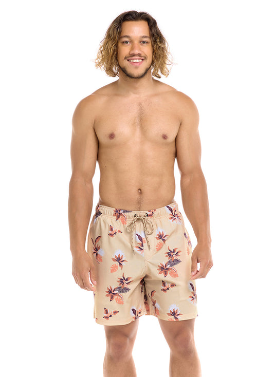 Eidon Men's 17" I'm Leafing Volley Swim Trunks