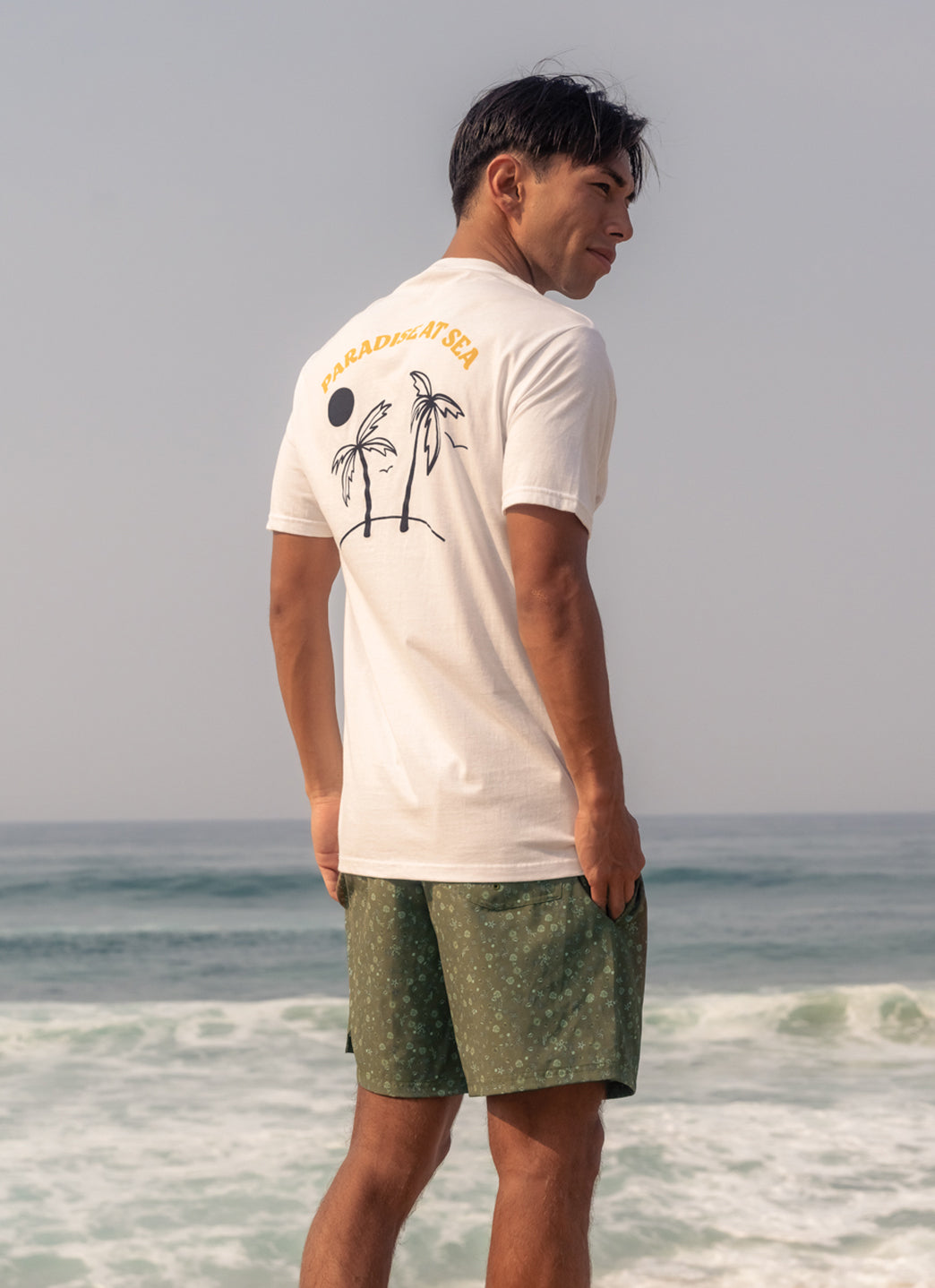 Eidon Men's 17"Tiny Sea Volley Swim Trunks