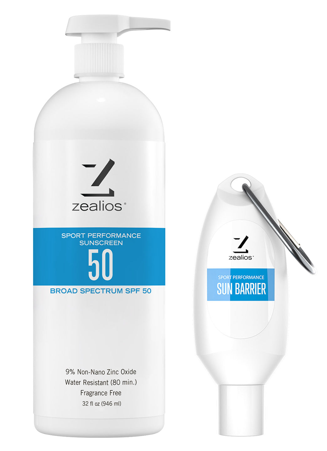 Zealios Skin Care Sport Performance Hybrid SPF 50 Sunscreen, 32 oz