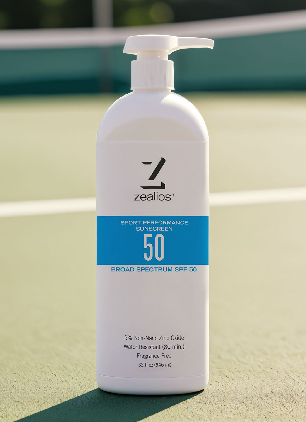 Zealios Skin Care Sport Performance Hybrid SPF 50 Sunscreen, 32 oz