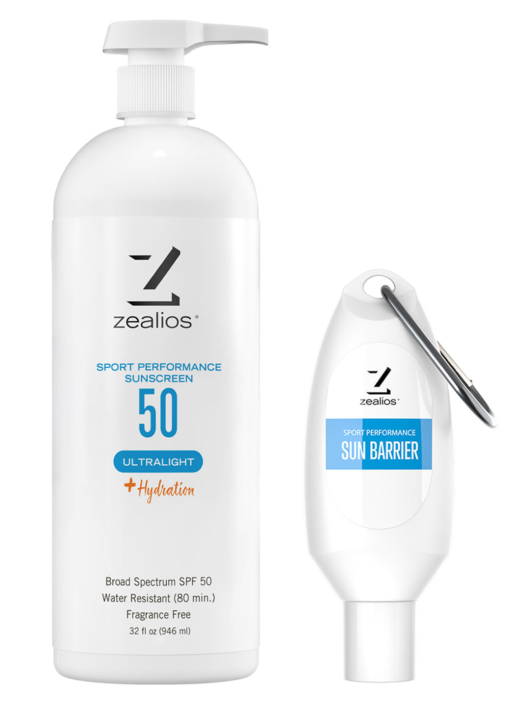Zealios Skin Care Sport Performance  Ultralight plus Hydration SPF 50 Sunscreen, 32 oz