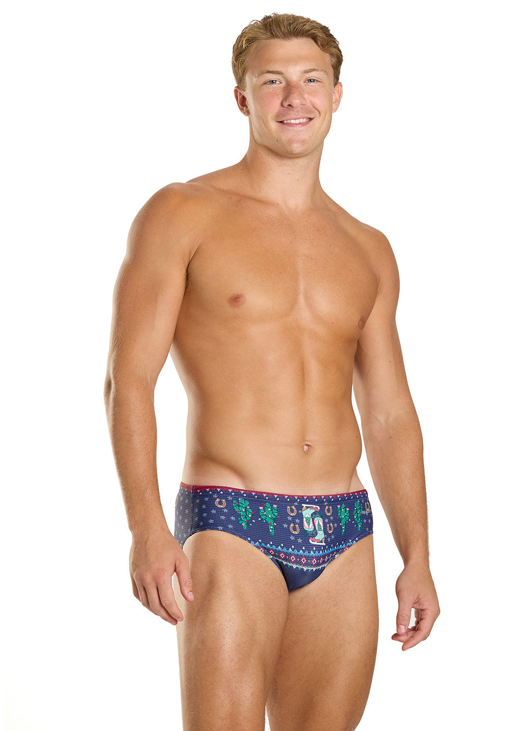 Sporti Granny Sweater Jingle Spurs Brief Swimsuit (26-40)