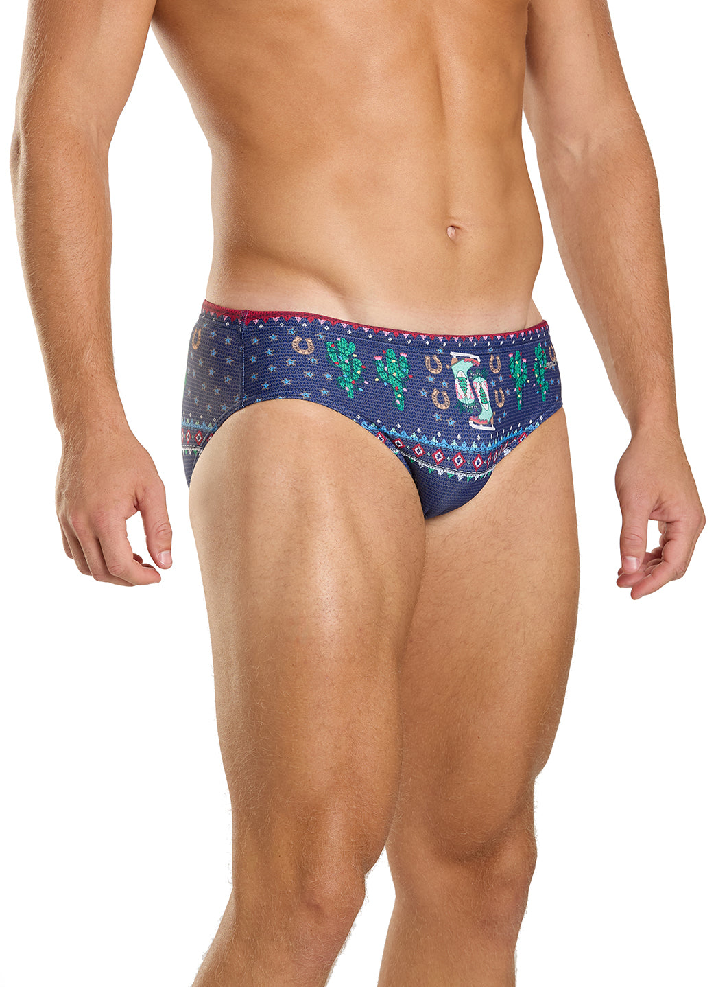 Sporti Granny Sweater Jingle Spurs Brief Swimsuit (26-40)