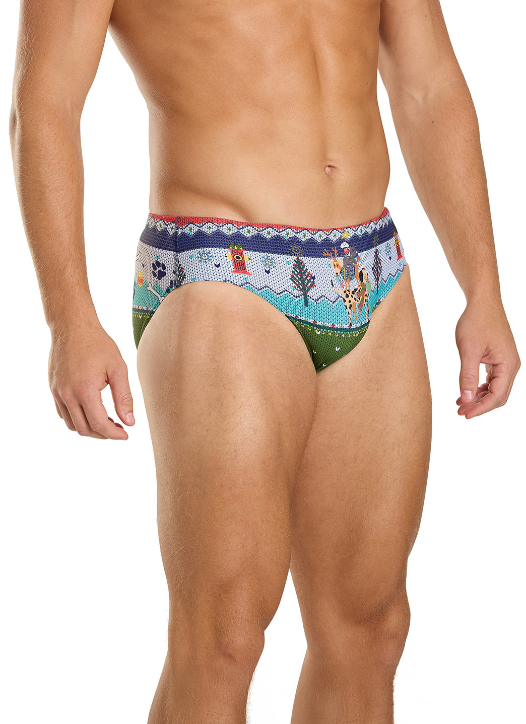 Sporti Granny Sweater Pawliday Cheer Brief Swimsuit (26-40)