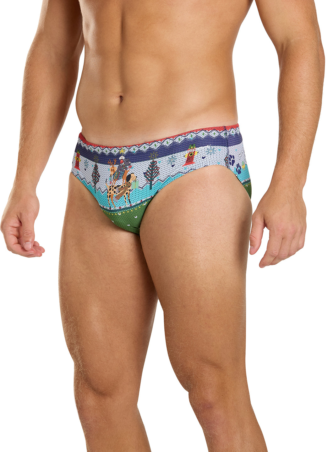 Sporti Granny Sweater Pawliday Cheer Brief Swimsuit (26-40)