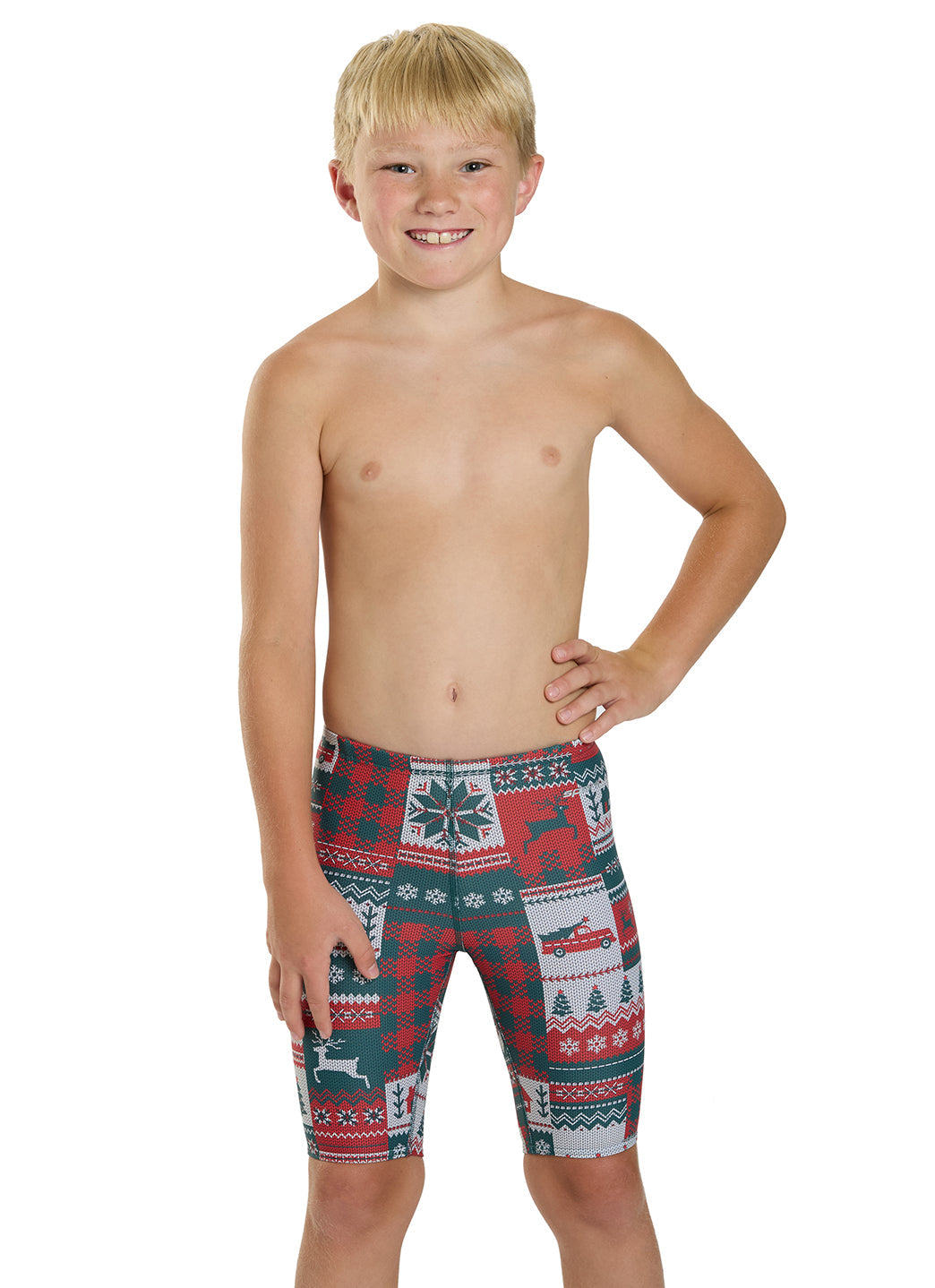 Sporti Granny Sweater Patchwork Pines Jammer Swimsuit (22-44)